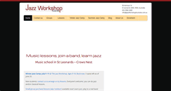 Desktop Screenshot of jazzworkshopaustralia.com.au